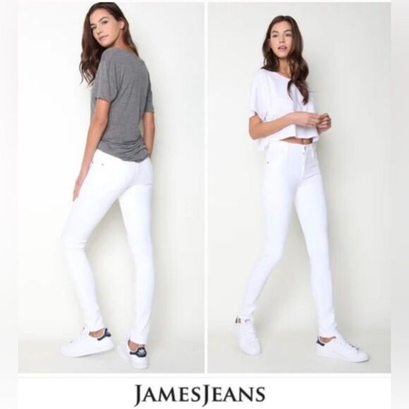JAMES JEANS WHITE TWIGGY JEANS.   SIZE 25 - Picture 1 of 9